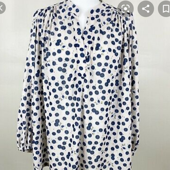 Anna Glover X H&M Moth Peasant Blouse - Picture 2 of 11